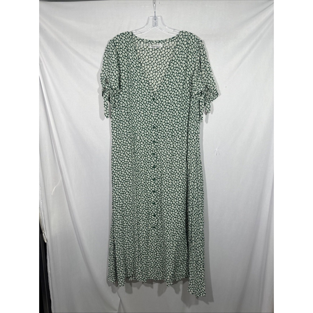 NWT $218 REFORMATION [ 16 ] Rosalinda Floral Tie Sleeve Dress In Venezuela T2134 - Picture 9 of 16